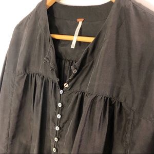 Free People 100% Silk Top